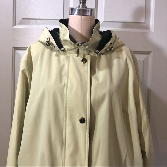 Liz Claiborne Hoodie Pockets Zip Snaps Jacket Coat Mint Green Size XL - Picture 3 of 15